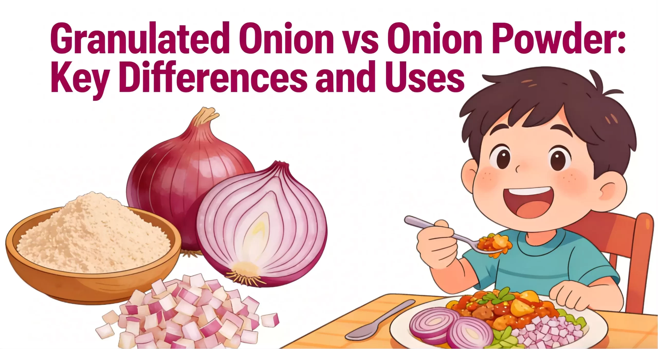 Granulated Onion vs Onion Powder: Key Differences and Uses