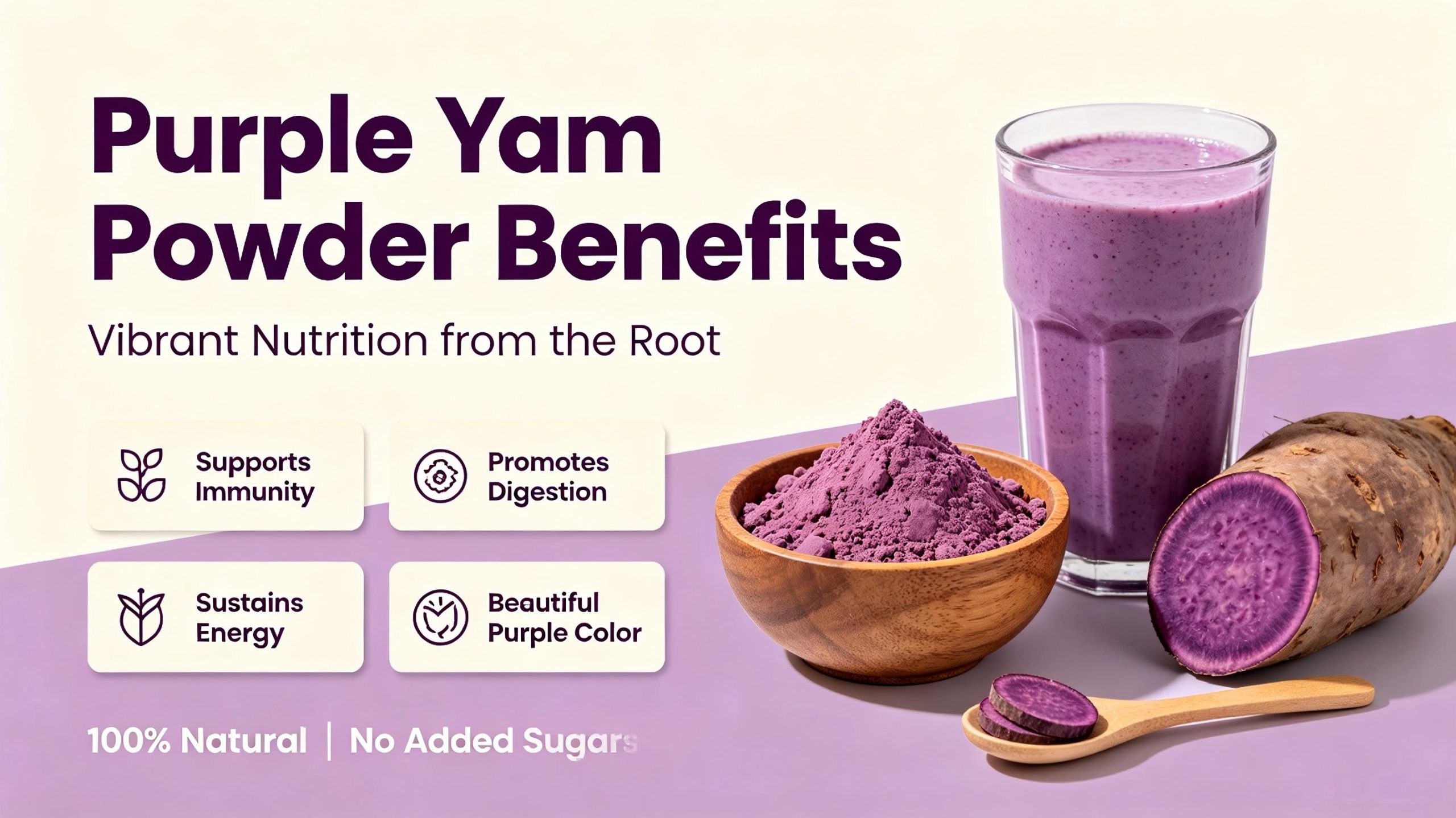 Purple Yam Powder Benefits: Nutrition, Anthocyanins, Digestive Health & Applications