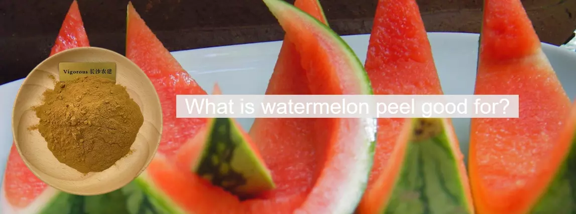 What is watermelon peel good for?