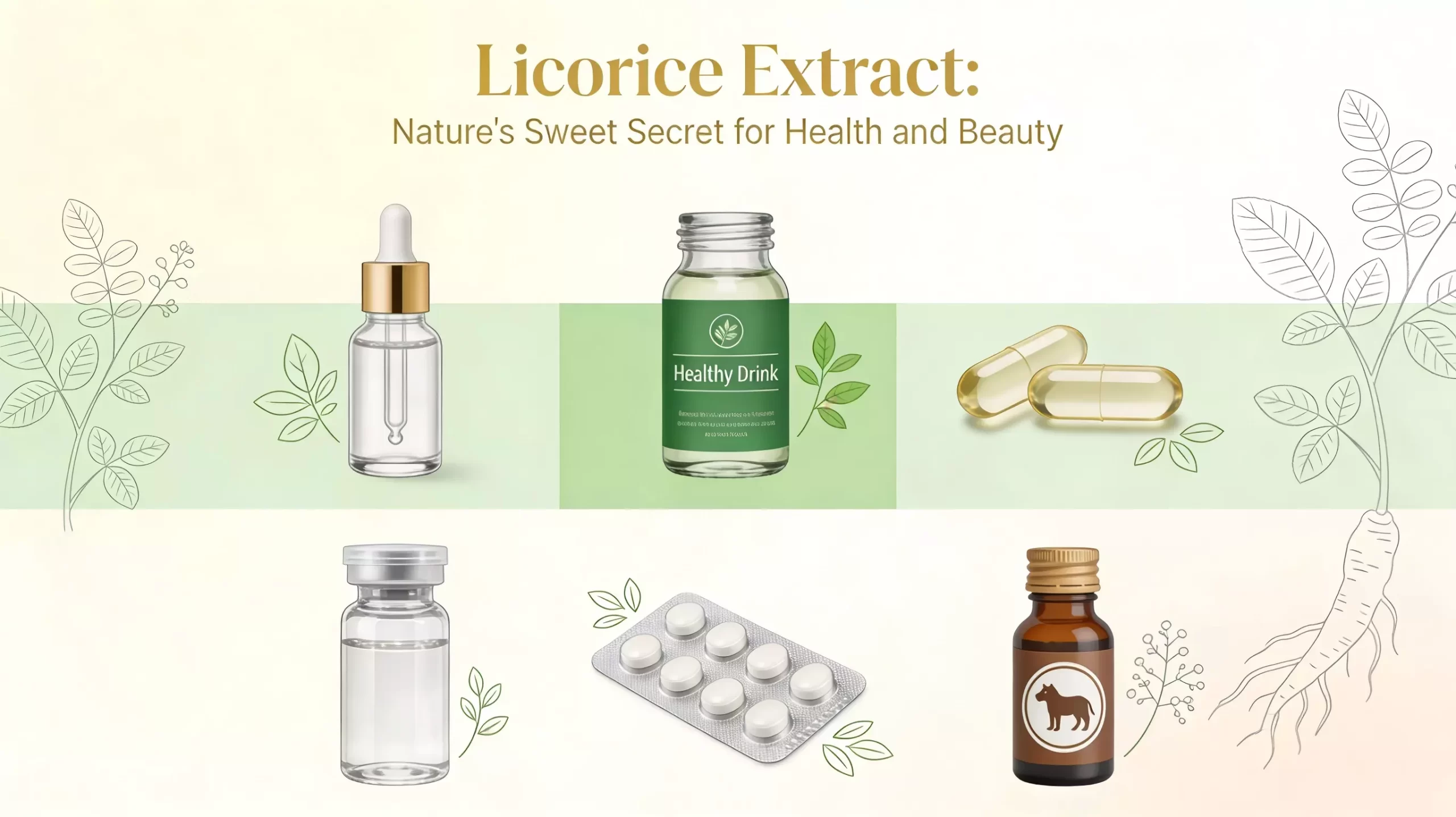 Premium Licorice Extract: Natural Glycyrrhizin & Flavonoids for Food, Cosmetics & Supplements