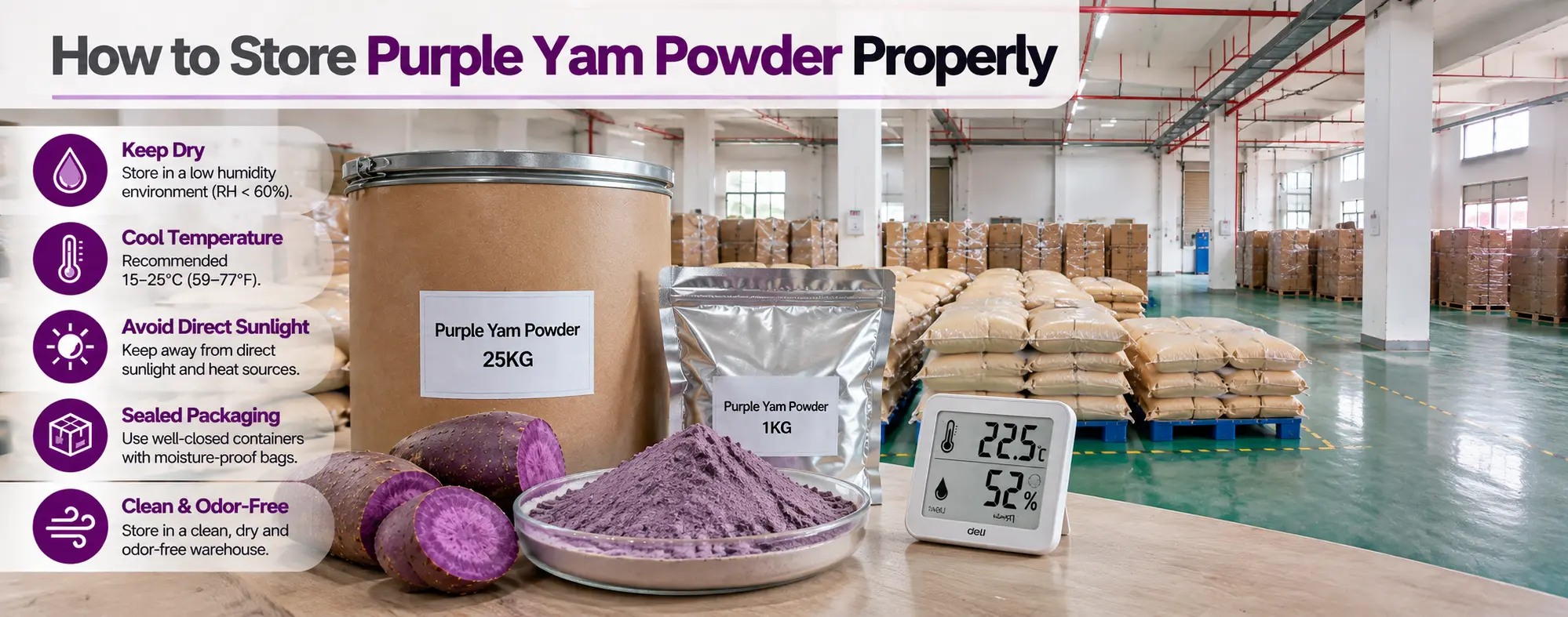 How to Store Purple Yam Powder?