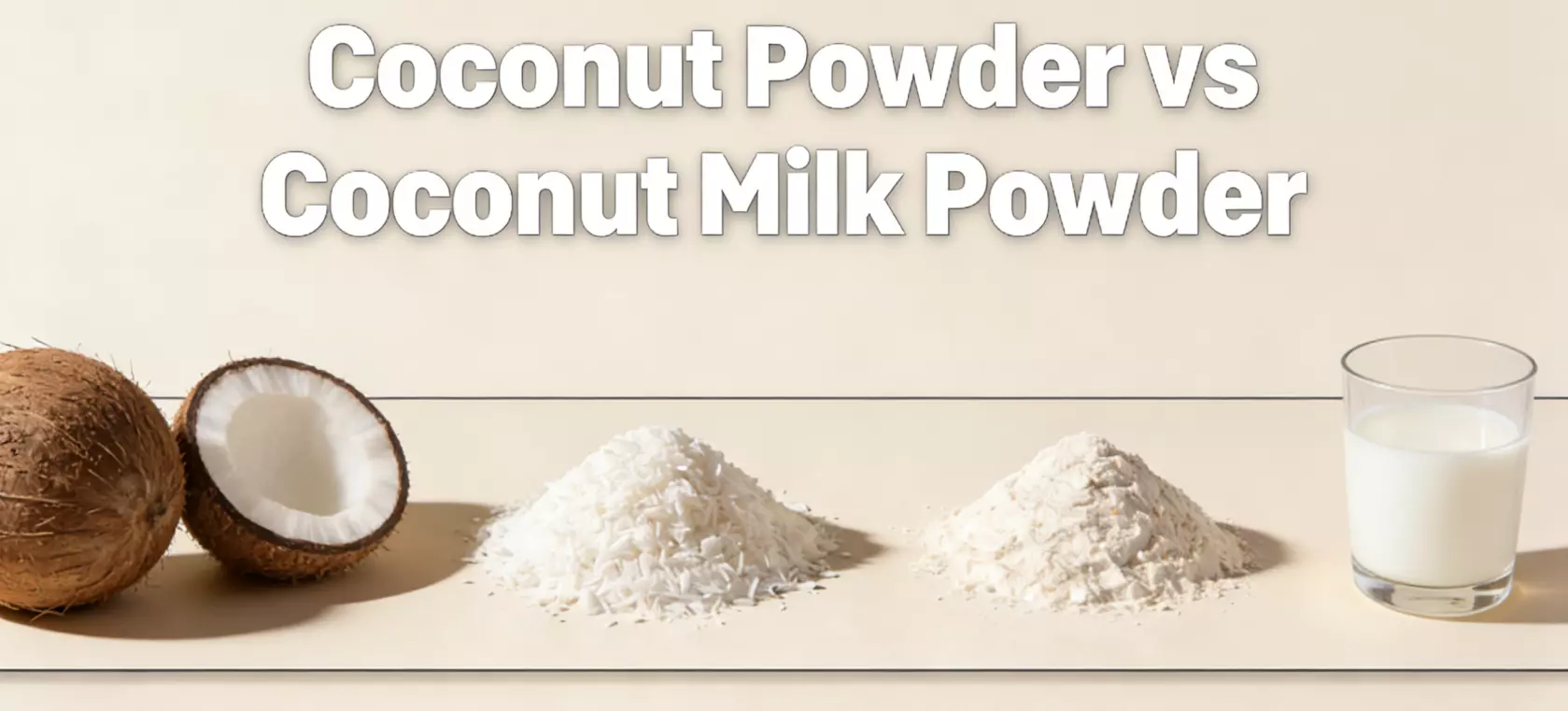 Coconut Powder vs Coconut Milk Powder
